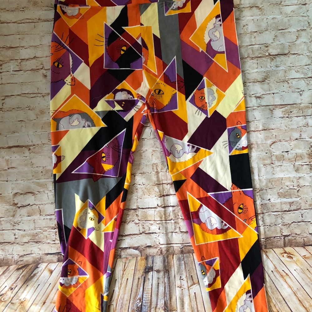LulaRoe cat leggings TC